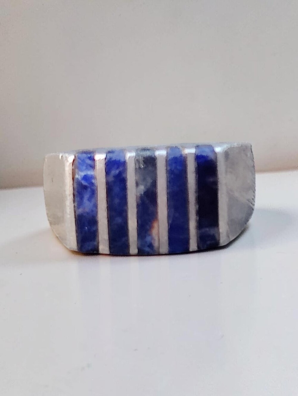 Vintage Sterling Taxco Lapis Lazuli Ring